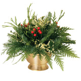 Live - Fresh Cut - Northwest Festive Holly Centerpiece