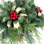 Live - Fresh Cut - Northwest Festive Holly Centerpiece